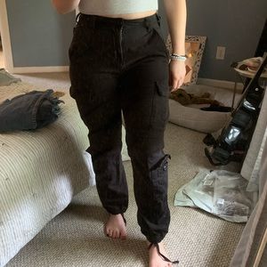 Black cargo pants